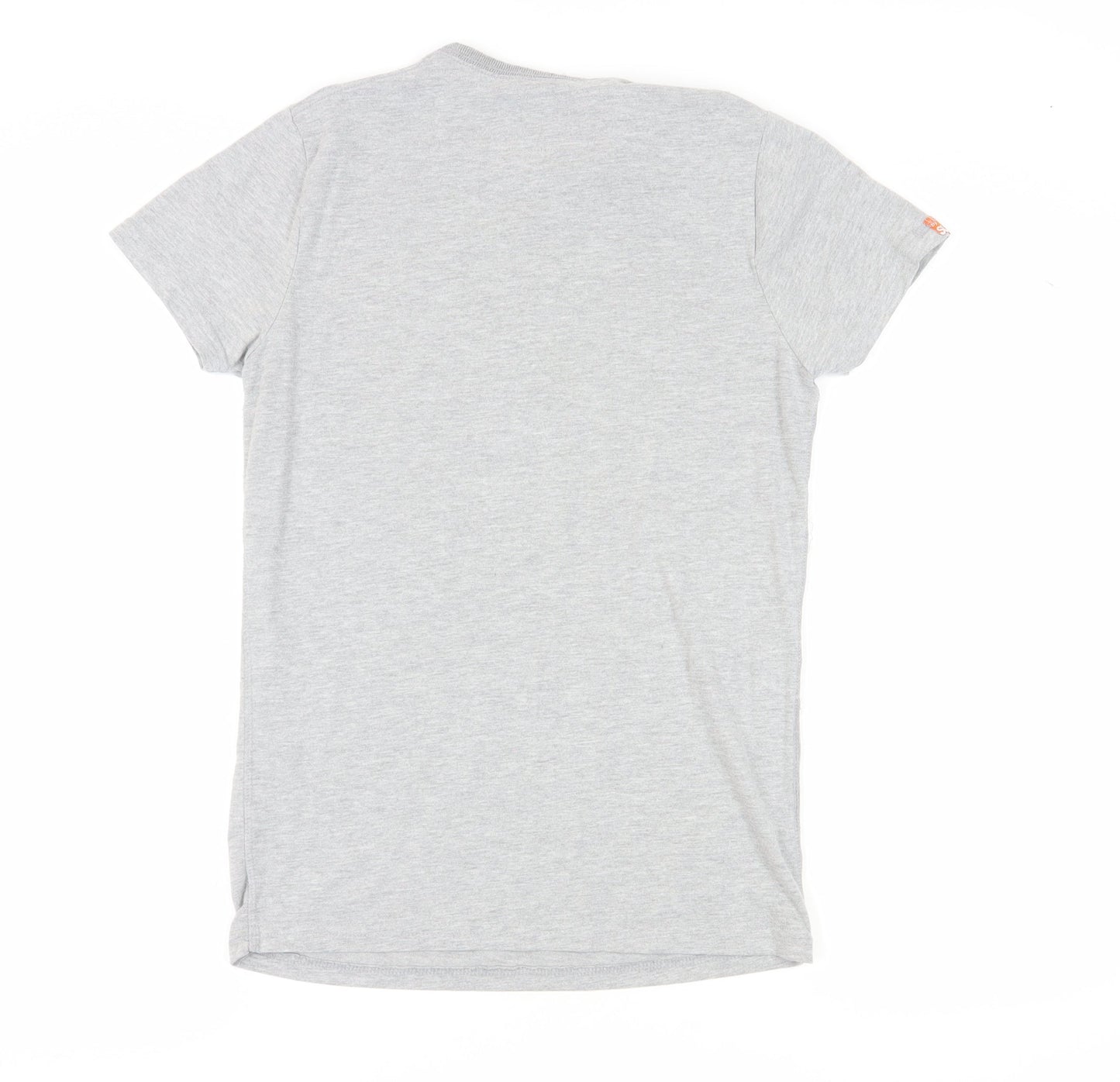 Superdry Men’s Grey Graphic T-Shirt, Size S, Vintage Style
