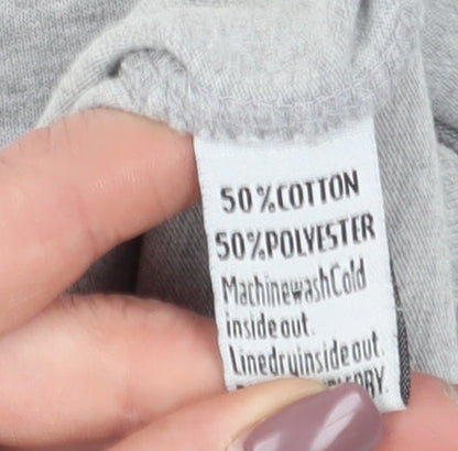 Superdry Men’s Grey Graphic T-Shirt, Size S, Vintage Style