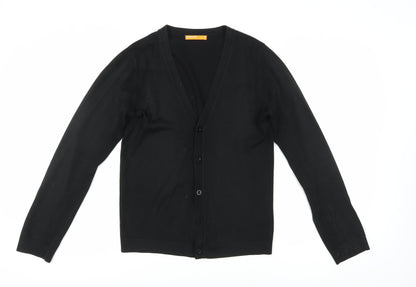 SoulCal Men's Black Cardigan Small, V-neck, Cotton Blend