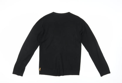 SoulCal Men's Black Cardigan Small, V-neck, Cotton Blend