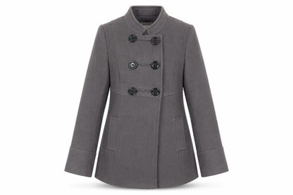 Womens UK Size 12 Rocha John Rocha Grey Pea Coat