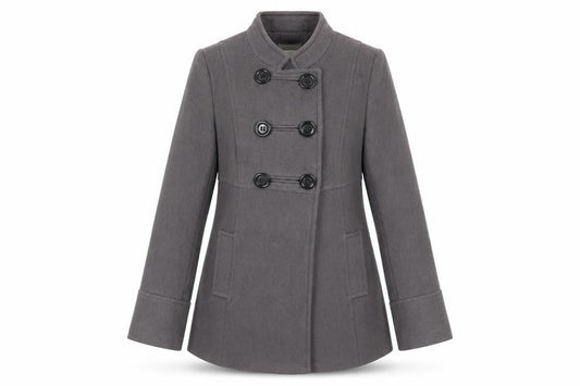 Womens UK Size 12 Rocha John Rocha Grey Pea Coat