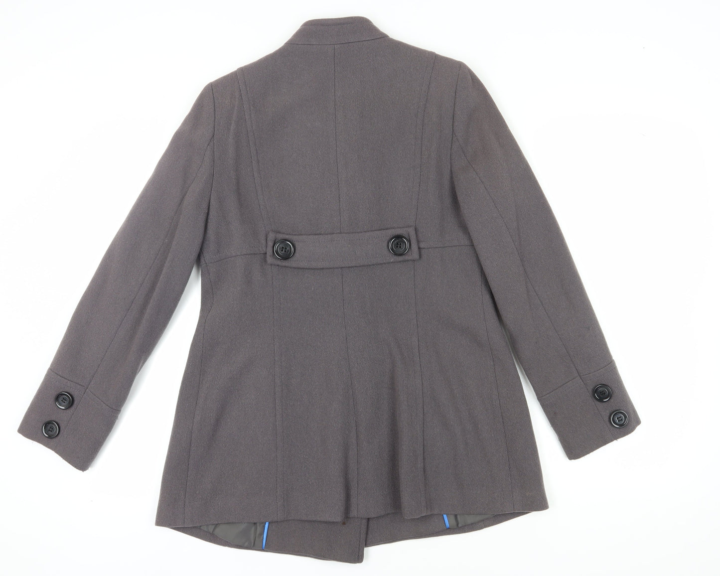 Rocha John Rocha Grey Wool Pea Coat Women Size 12
