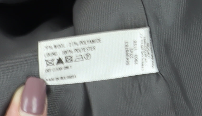 Rocha John Rocha Grey Wool Pea Coat Women Size 12