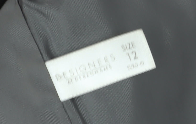 Rocha John Rocha Grey Wool Pea Coat Women Size 12