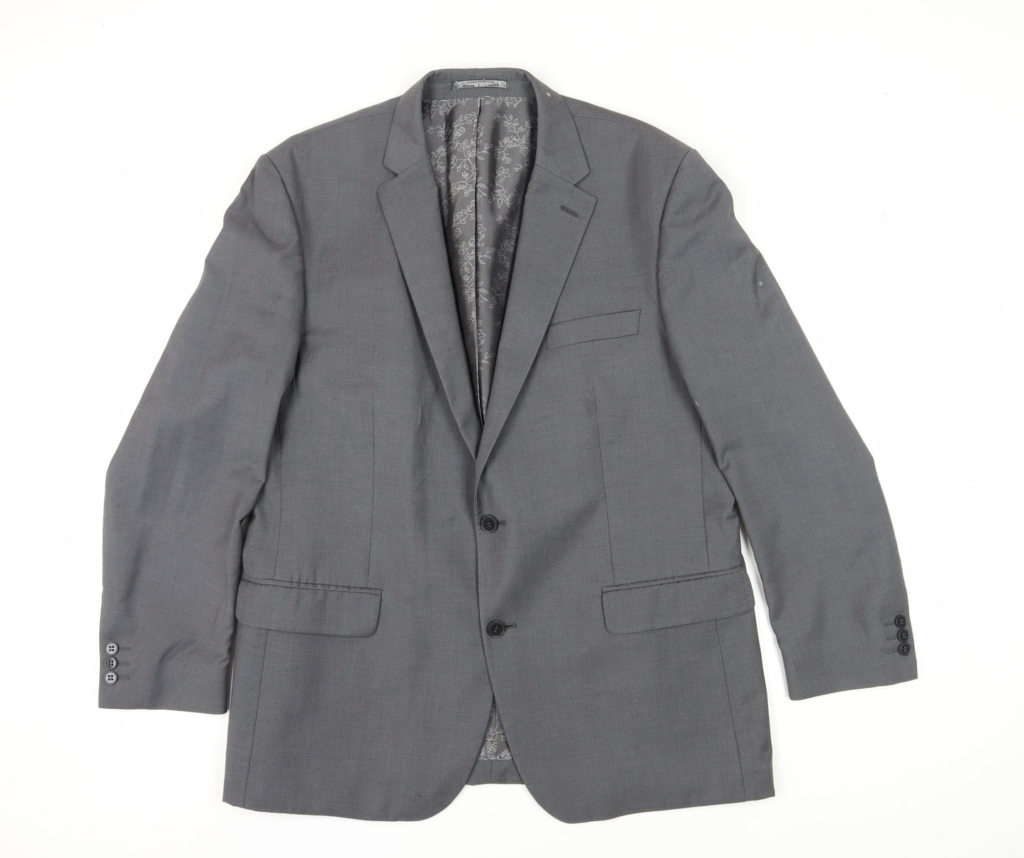 Mens UK Size Regular Pierre Cardin Regular Grey Suit Jacket