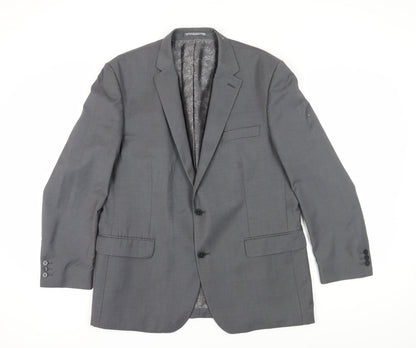 Mens UK Size Regular Pierre Cardin Regular Grey Suit Jacket
