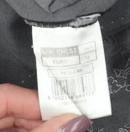 Mens UK Size Regular Pierre Cardin Regular Grey Suit Jacket