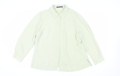 Womens UK Size 18 Windsmoor Ivory Basic Button-Up
