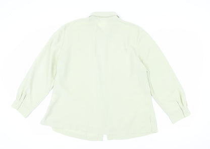 Womens UK Size 18 Windsmoor Ivory Basic Button-Up