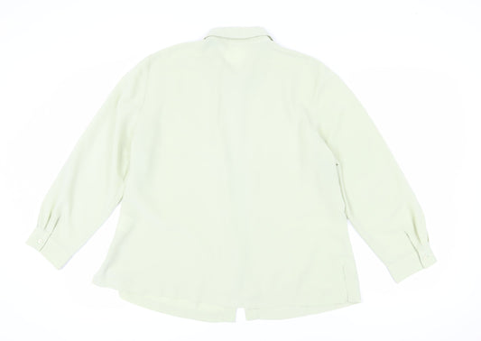 Womens UK Size 18 Windsmoor Ivory Basic Button-Up