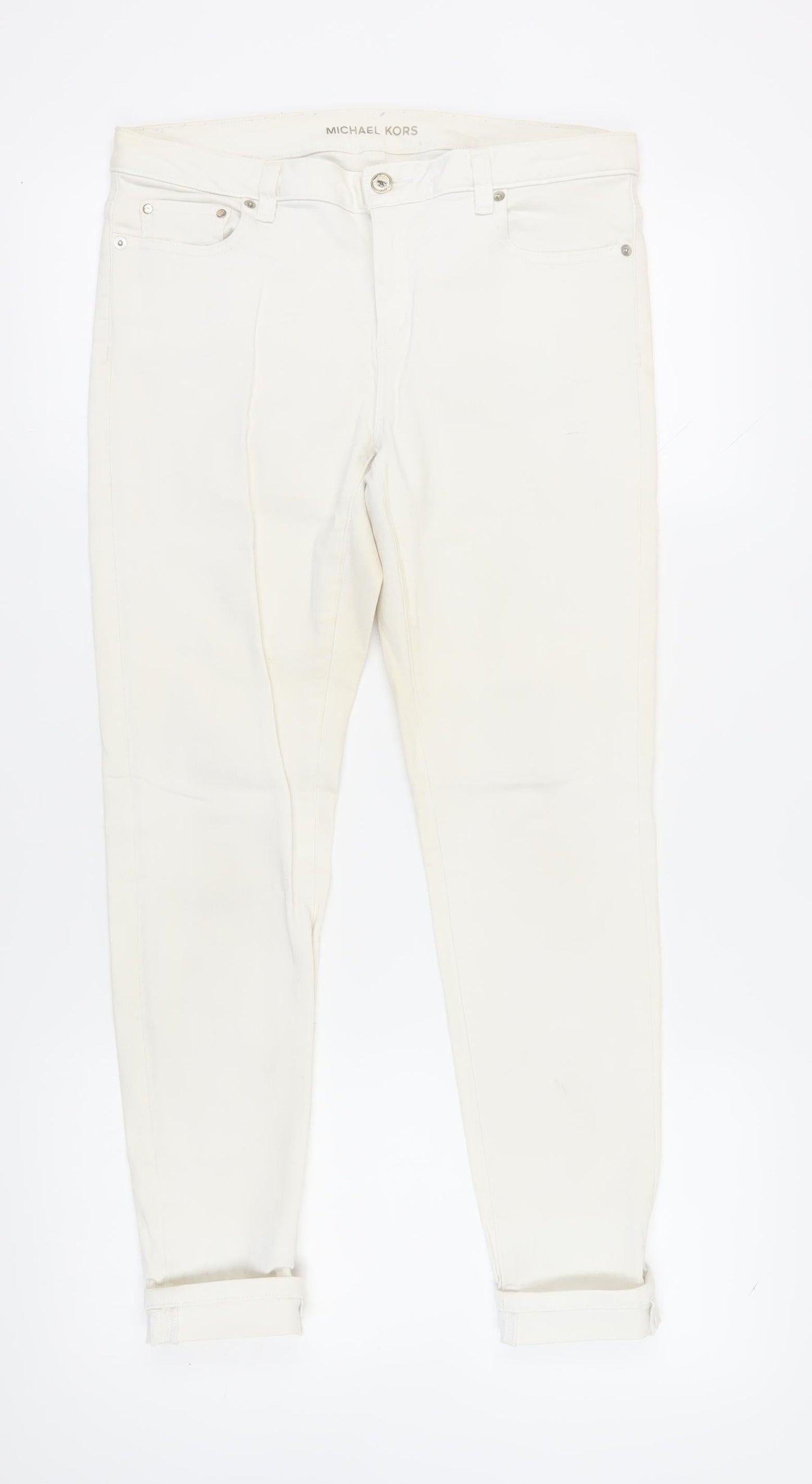 Michael Kors Women's Ivory Skinny Jeans, Size 8