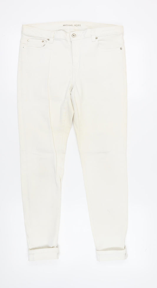 Michael Kors Women's Ivory Skinny Jeans, Size 8