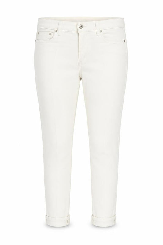 Front view of Michael Kors Women's Ivory Skinny Jeans, size 8