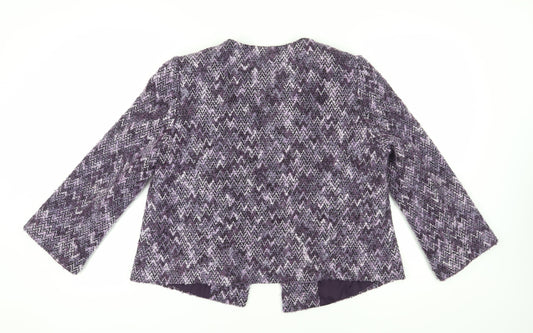 Eastex Women's Purple Chevron Blazer, Size 16