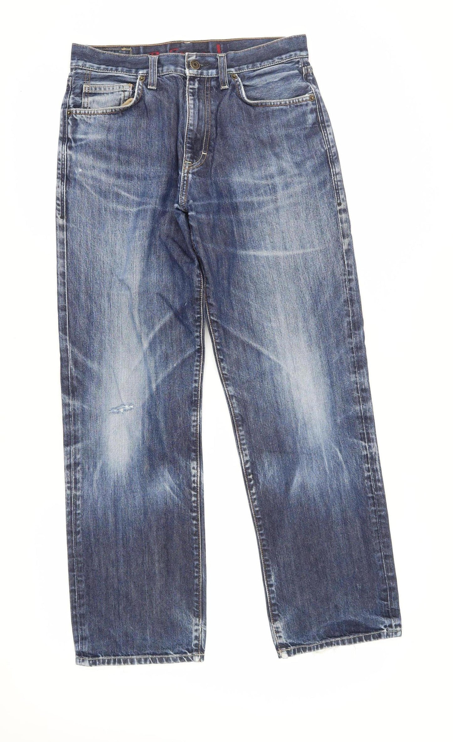 Ben Sherman Men's Blue Straight Fit Jeans Size 32