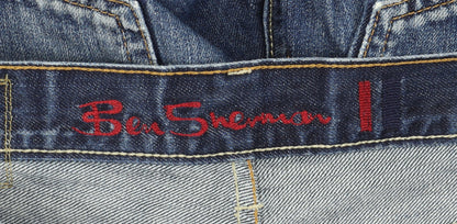 Ben Sherman Men's Blue Straight Fit Jeans Size 32