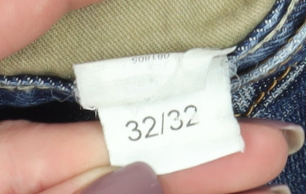 Ben Sherman Men's Blue Straight Fit Jeans Size 32