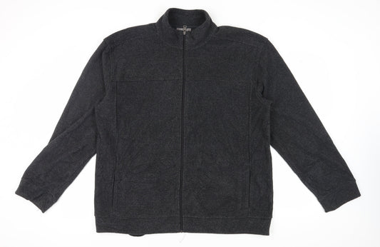 Mens UK Size 2XL Chisel Black Basic Jacket