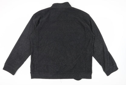 Mens UK Size 2XL Chisel Black Basic Jacket