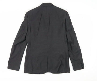 Mens UK Size 38 Moss London Regular Grey Suit Jacket