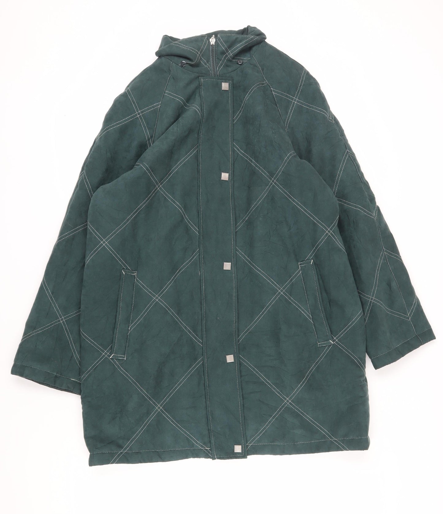 Womens UK Size L Dannimac Green Overcoat