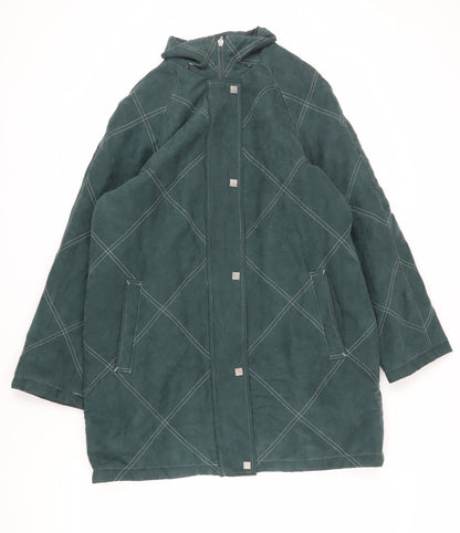 Womens UK Size L Dannimac Green Overcoat