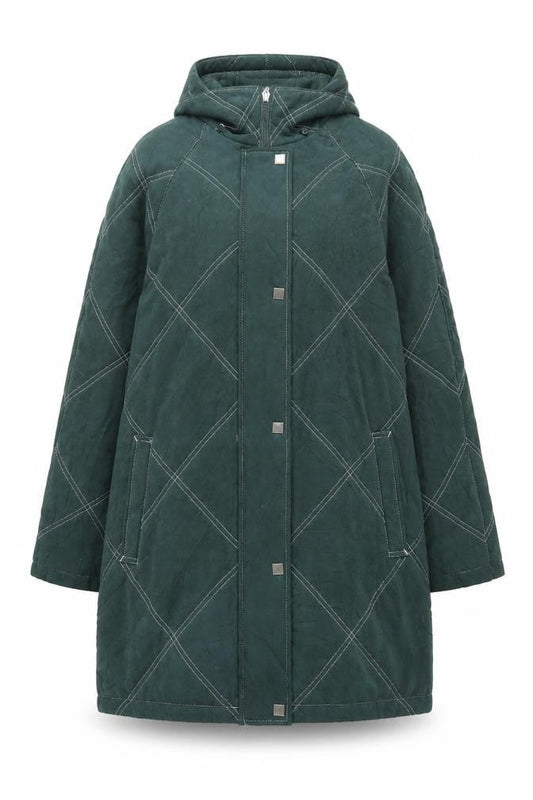 Womens UK Size L Dannimac Green Overcoat