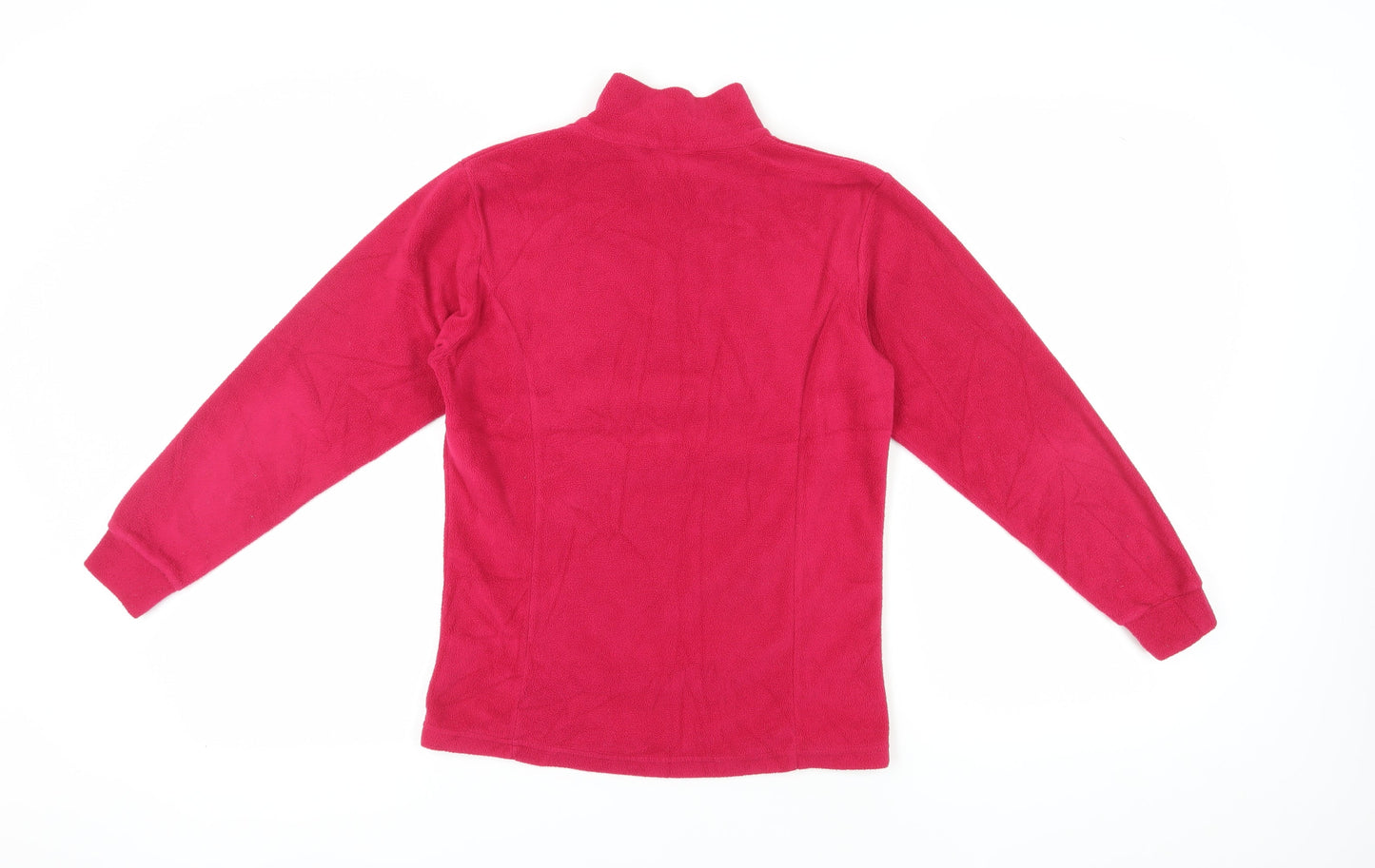 Boomerang Women's Red Henley Zip Sweatshirt Size 14