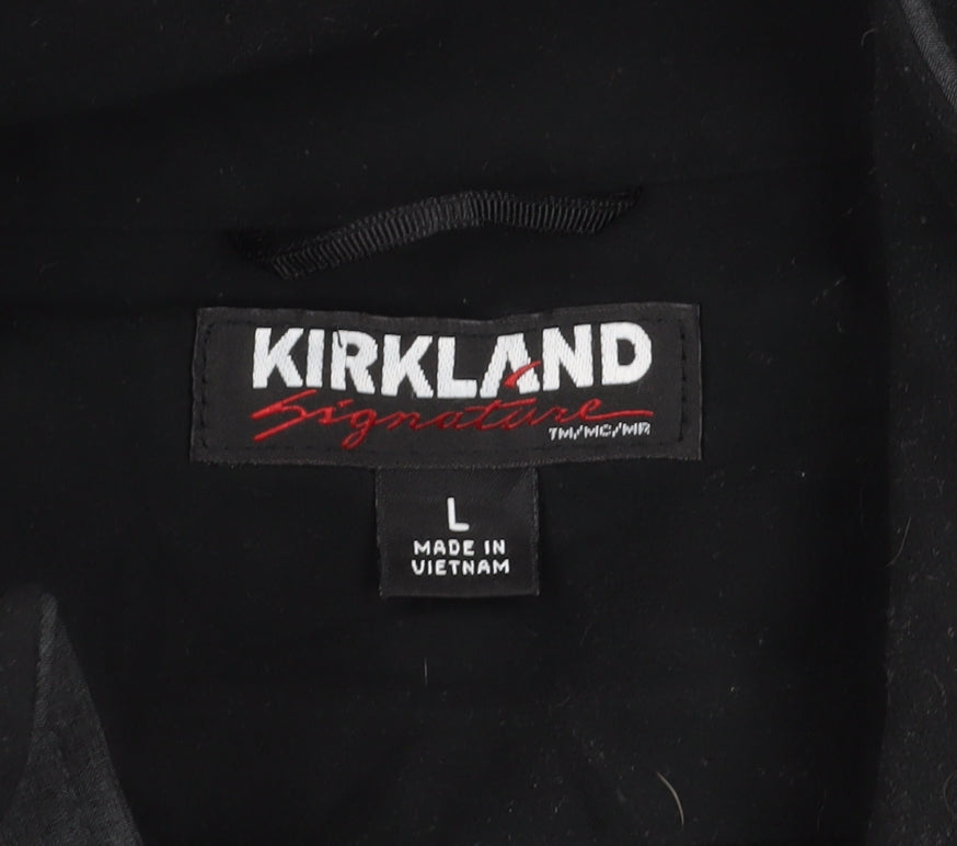 Mens UK Size L Kirkland Signature Black Basic Jacket