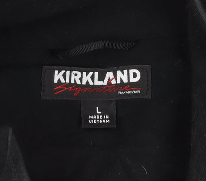 Mens UK Size L Kirkland Signature Black Basic Jacket