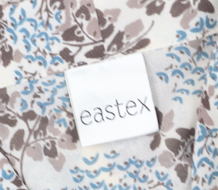 Womens UK Size 12 Eastex Multicoloured Basic Button-Up