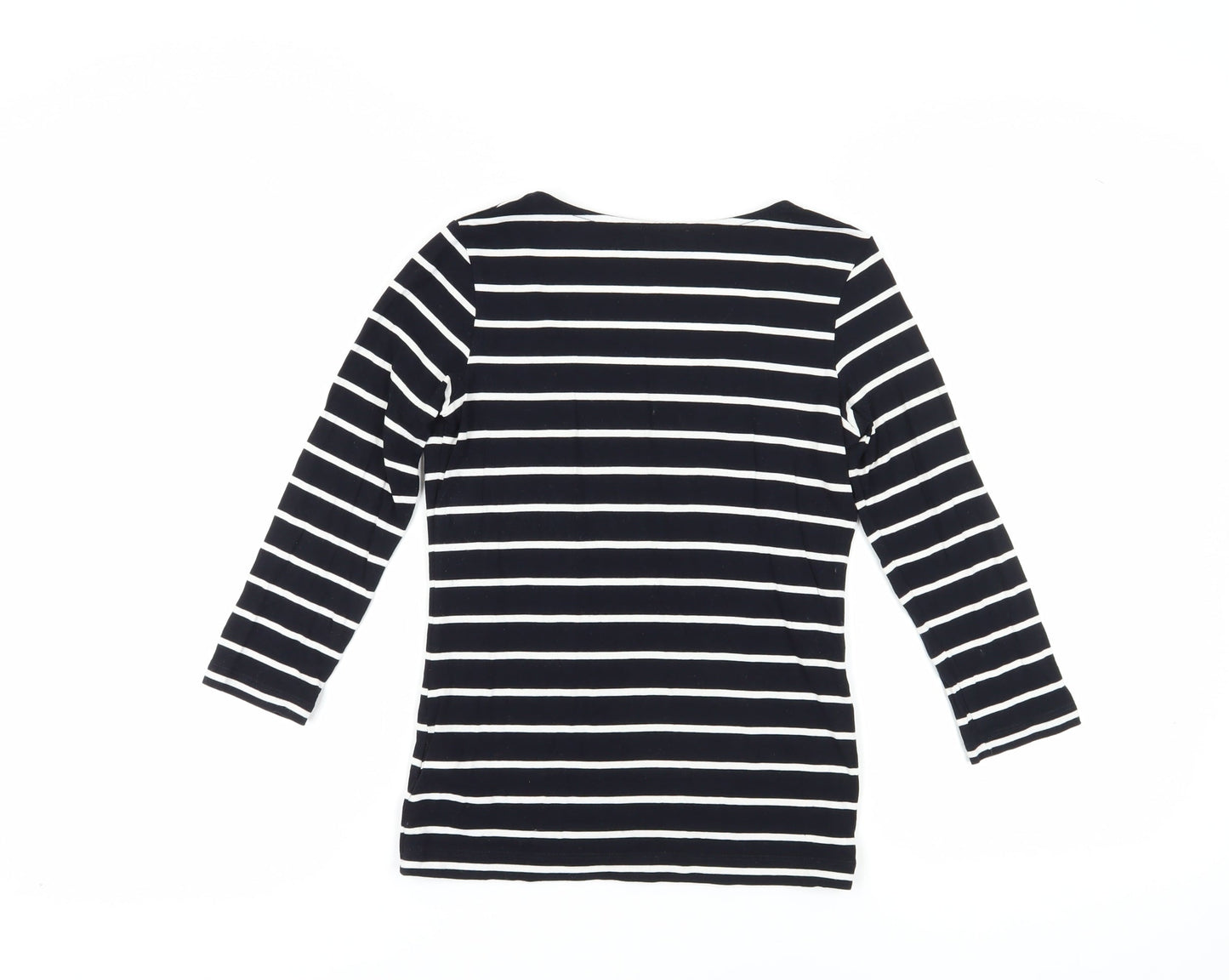 Womens UK Size XS Hobbs Black Basic T-Shirt
