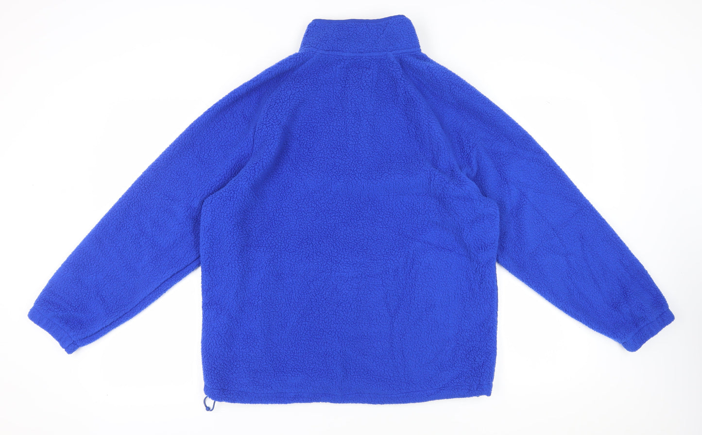 Marks and Spencer Blue Henley Fleece Sweatshirt, Size 10