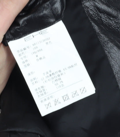Brand and care label for EHE boys’ black jacket m, autumn winter lined full zip