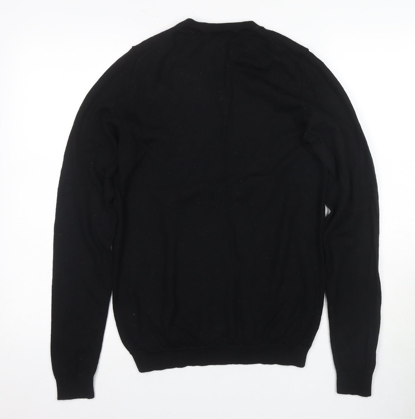 Next Men’s Black Merino Pullover Jumper - S
