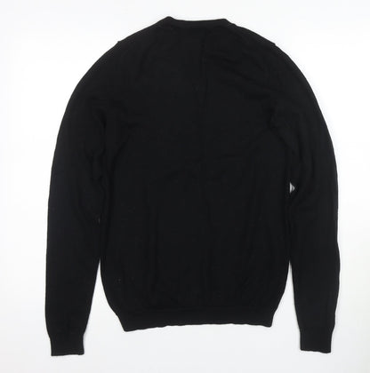 Next Men’s Black Merino Pullover Jumper - S