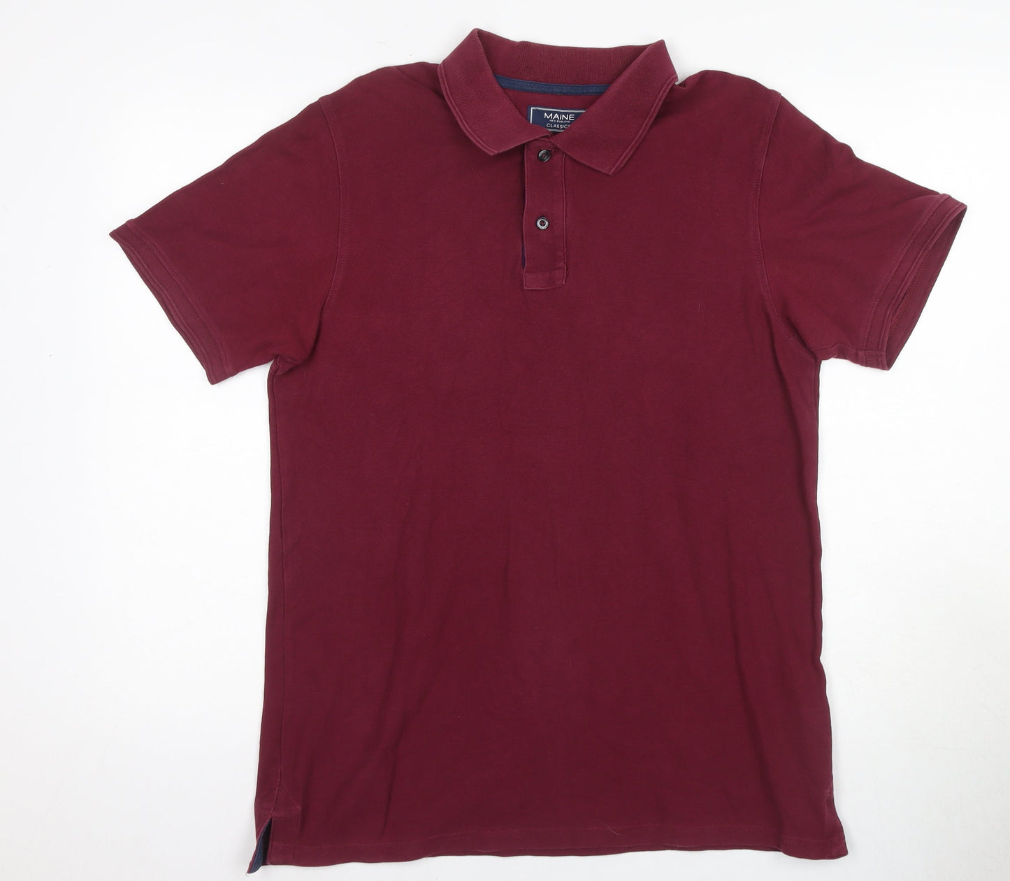 Maine New England Men’s Red Polo Shirt S Casual Style