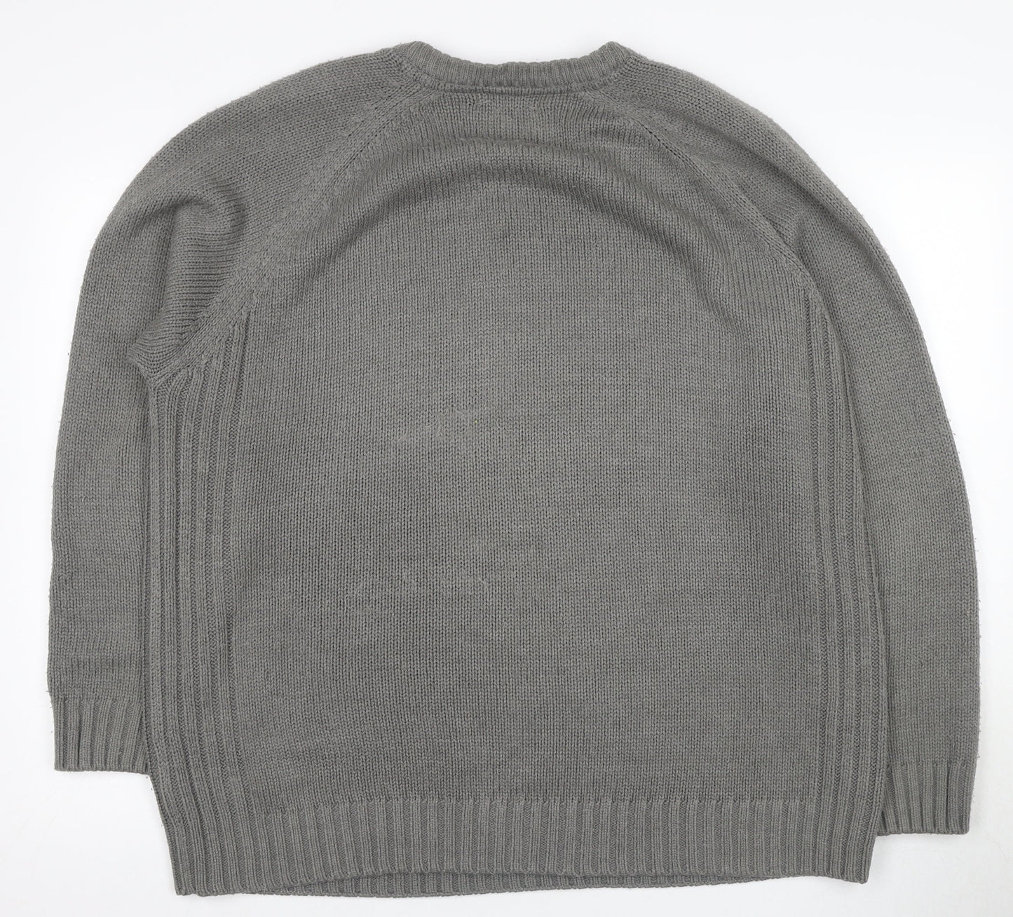 James Pringle Men's Grey XL V-Neck Pullover Jumper