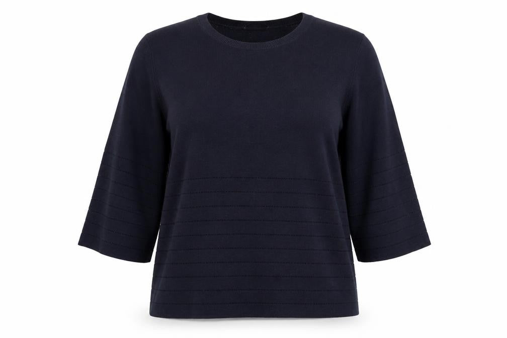 Womens UK Size 16 Laura Ashley Blue Basic Jersey