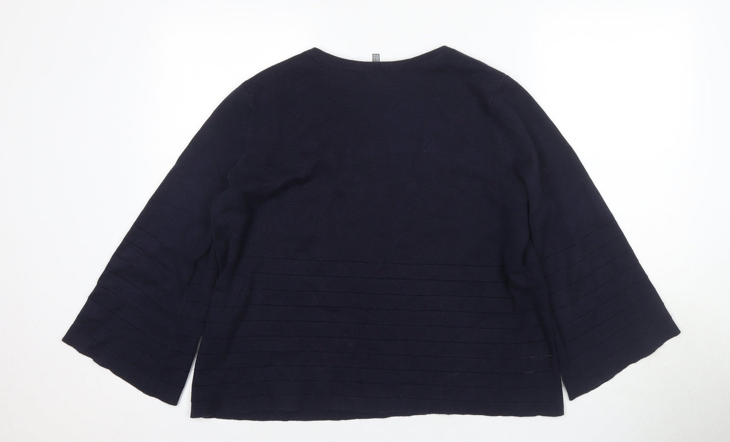 Womens UK Size 16 Laura Ashley Blue Basic Jersey