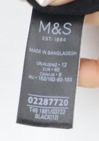 Womens UK Size 12 Marks and Spencer Black
