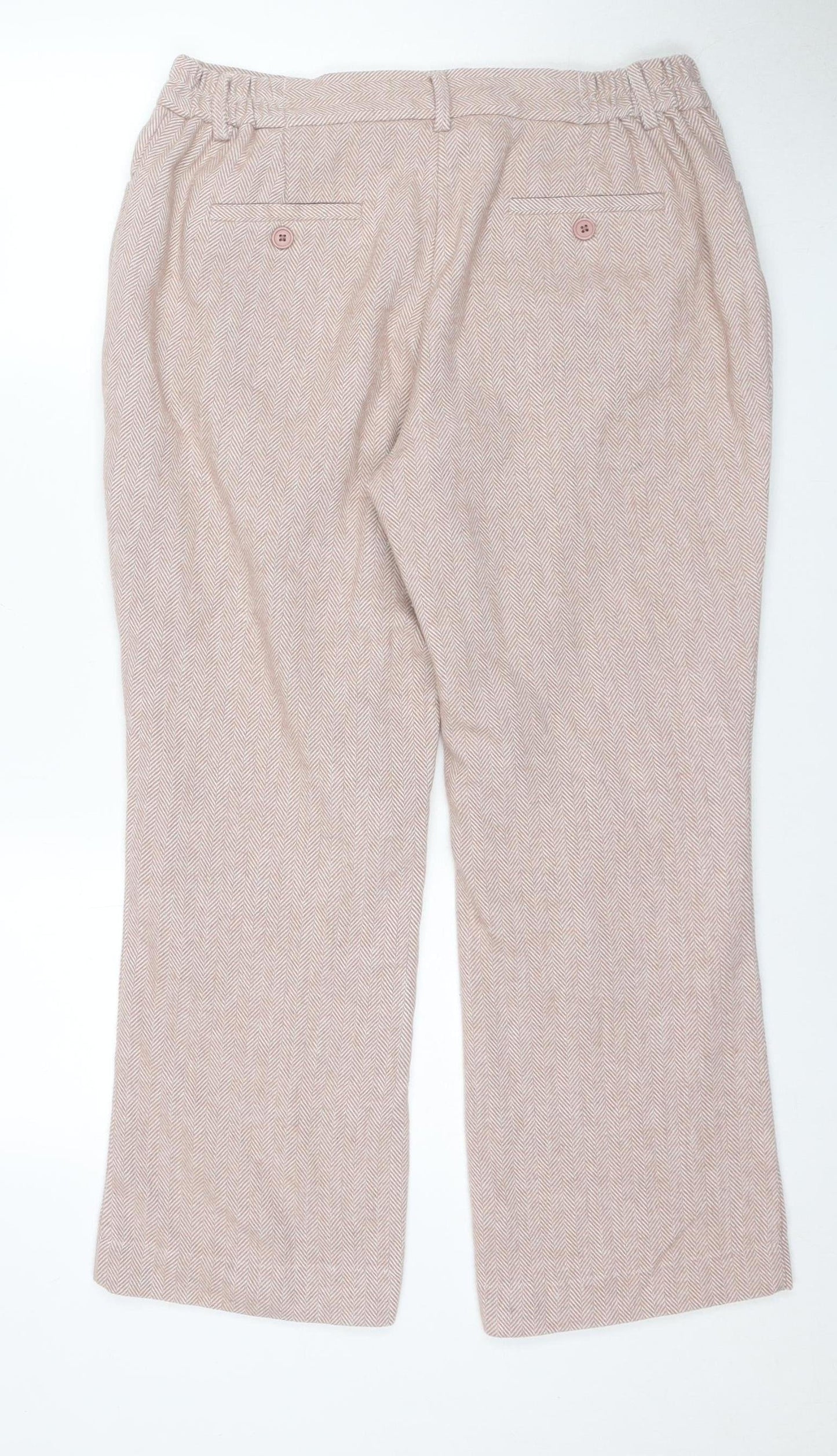 Cotton Traders Women's Pink Trousers Size 14