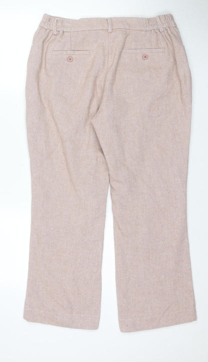Cotton Traders Women's Pink Trousers Size 14