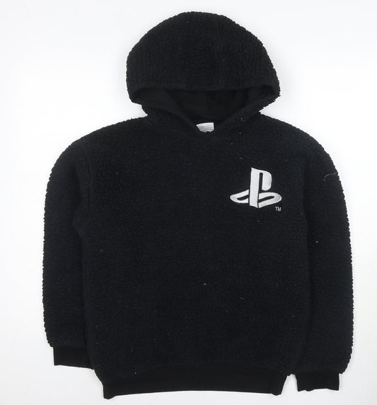 PlayStation Boys Black Pullover Hoodie 14-15 Years