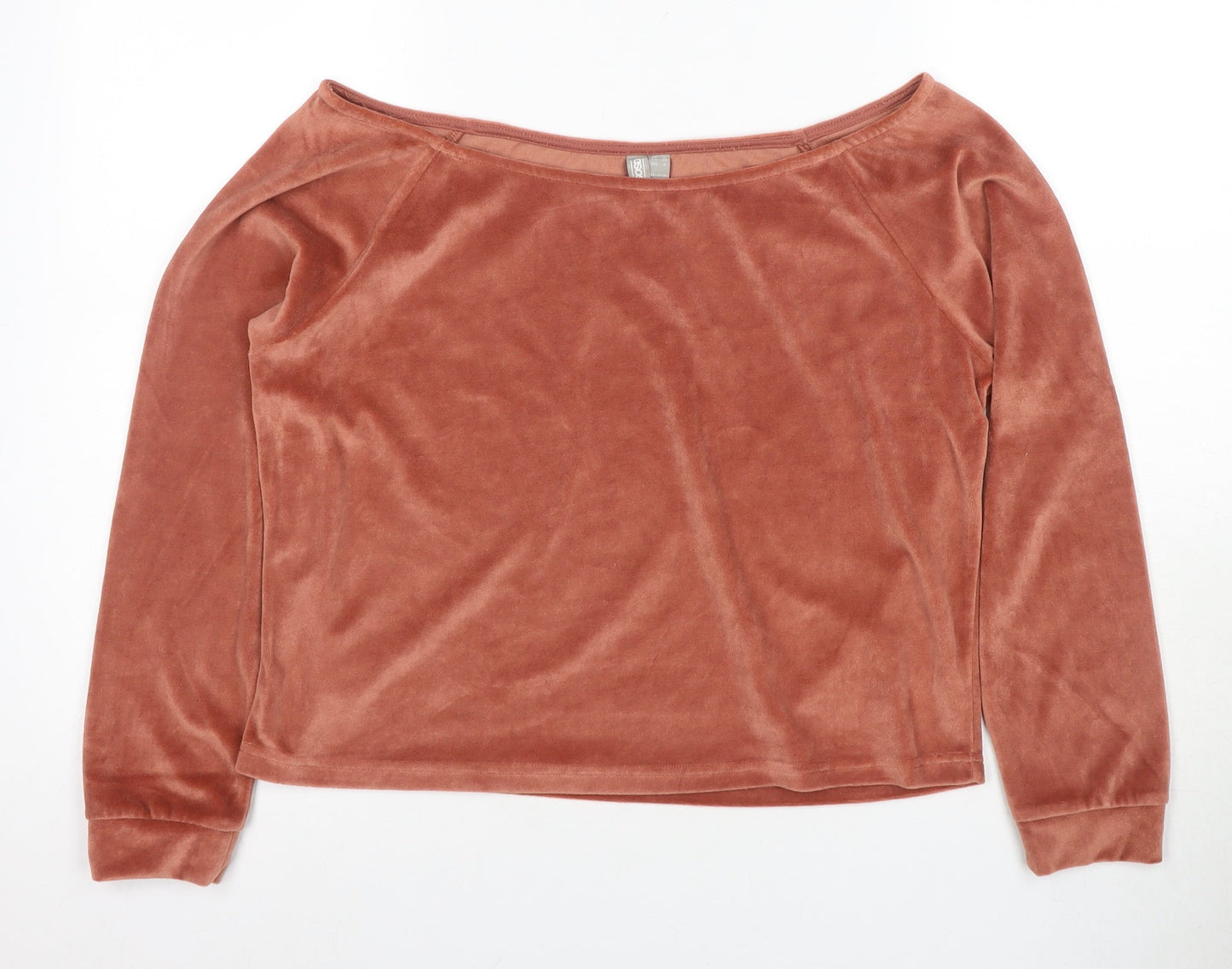 Womens UK Size 10 ASOS Brown Basic T-Shirt