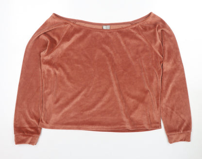 Womens UK Size 10 ASOS Brown Basic T-Shirt