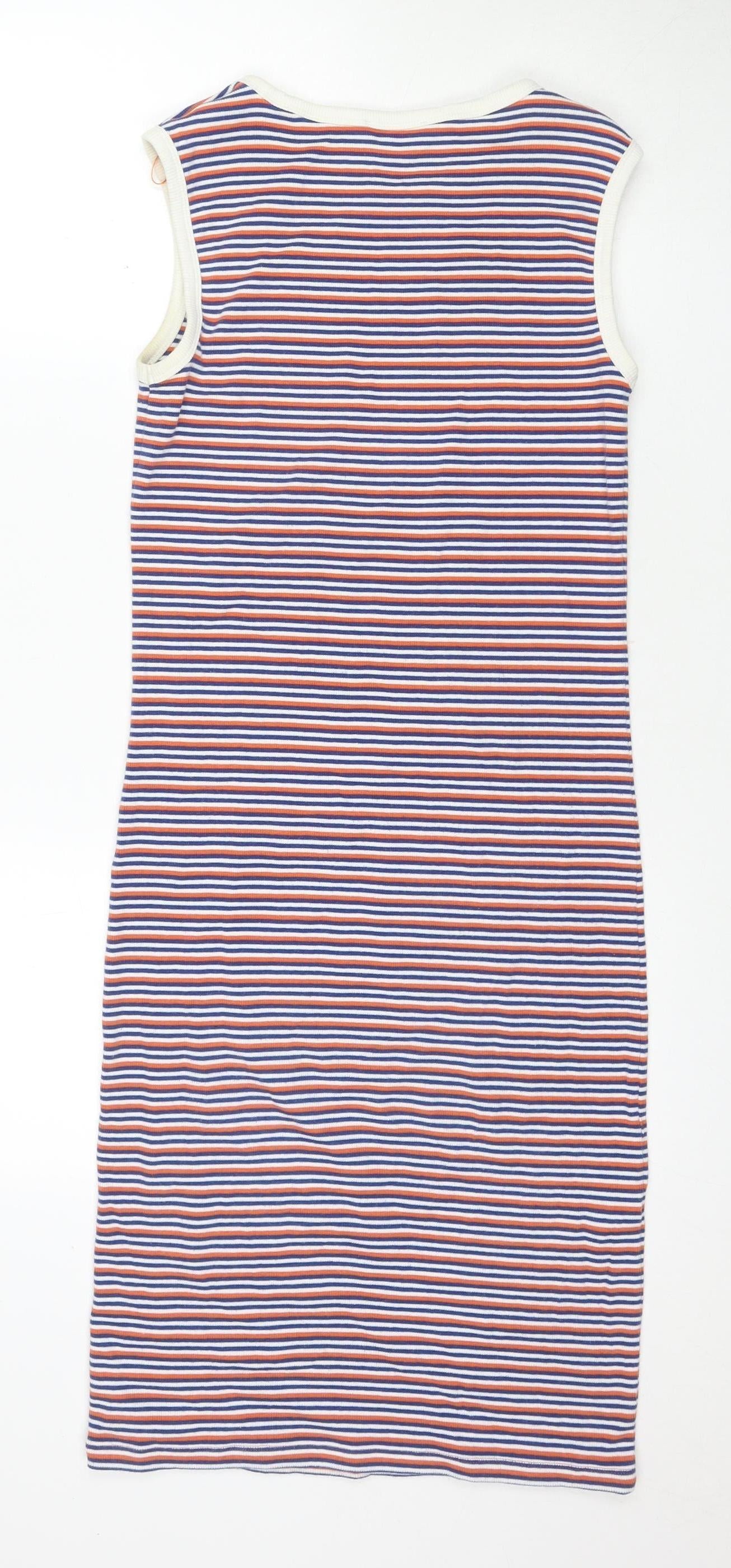 Ego Women's Multicoloured Striped Jersey Dress M