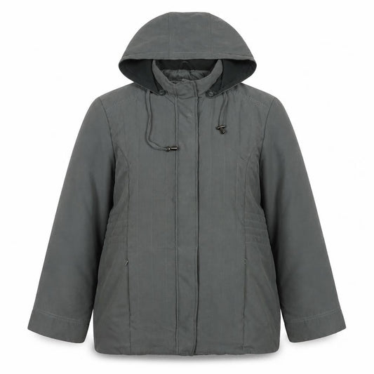 BHS Women's Green Hooded Parka Jacket Size 18