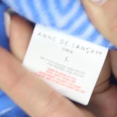 Womens UK Size L Anne De Lancay Blue Basic Jacket